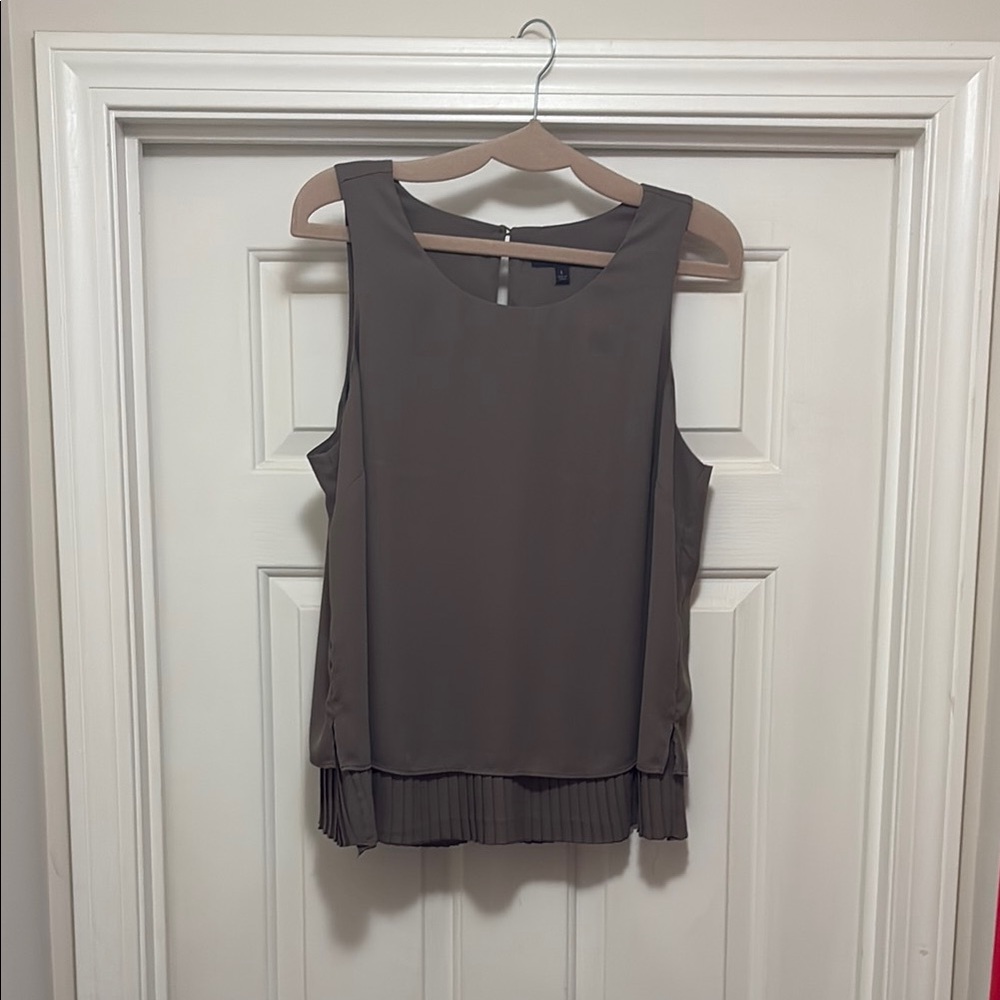 Banana Republic Gray Boxy Tiered Tank Top